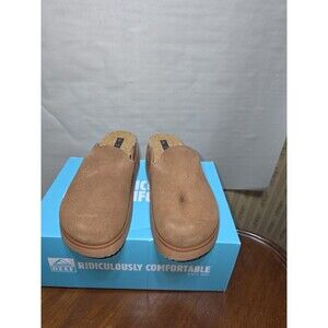 Reef Vista Skye Walnut Suede Platform Mule Clog Slip On Womens 8 EU 38.5